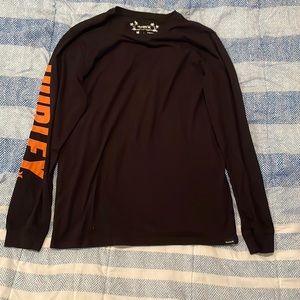 Black long sleeve Hurley t-shirt